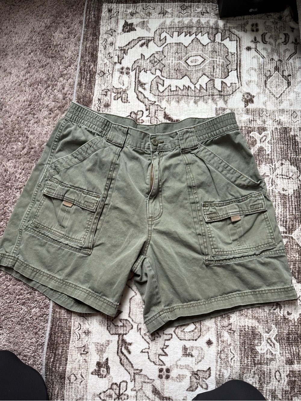 St. John's Bay Olive Utility Cargo Shorts
